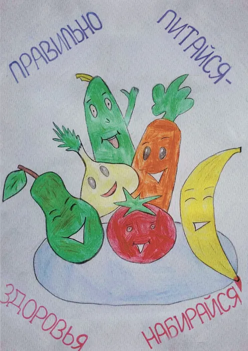 рисунок здоровое питание
